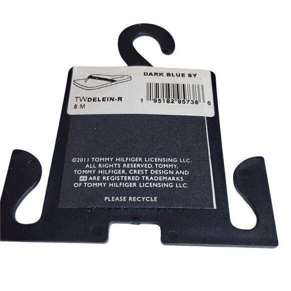 Tommy Hilfiger Delein Dark Blue Flip-Flops (size 5) - Picture 6 of 7